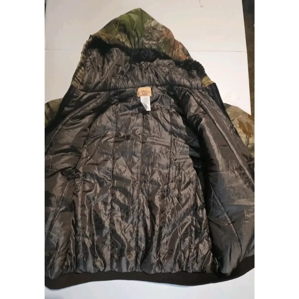 Vintage Wells Creek Size 18-20 Youth Boys Camo Full Zip Jacket